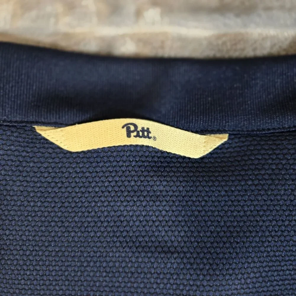 Mens Nike Pittsburgh Panthers Short Sleeve Blade Collar Polo Shirt Medium